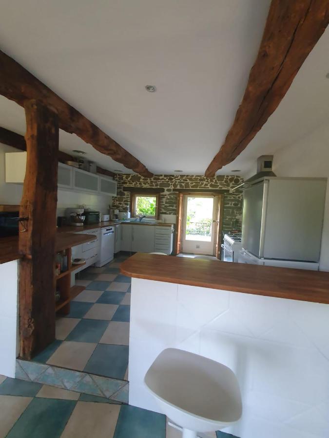 Maison En Pierre Dans Son Nid De Verdure Roz-Landrieux Екстер'єр фото